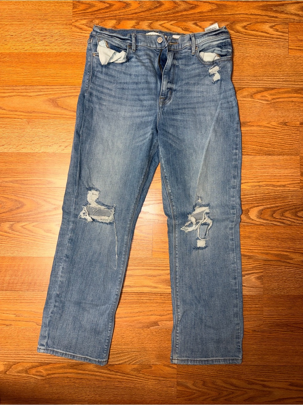 Olsen Super High Rise Classic Straight Leg Jeans